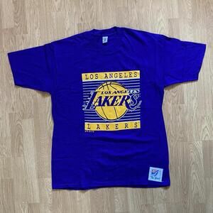 Vtg The Game Los Angeles Lakers Shirt Mens Xl Single Stitch Usa Basketball Nba